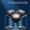 Multifuntional Small Electric Shaver with Three Head Designs IPX7 Rechargeable Beard Trimmer for Various Skin Types