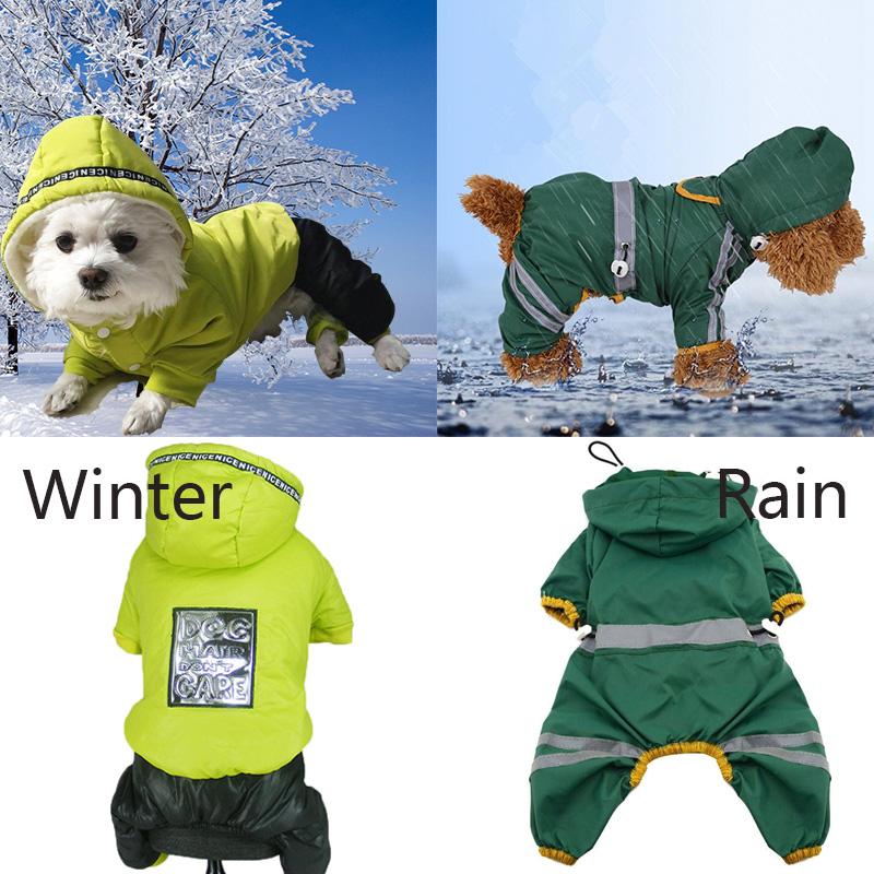 

Зимняя одежда для домашних животных, непромокаемая куртка-дождевик для домашних животных, теплая одежда для щенков, комплект товаров для домашних животных