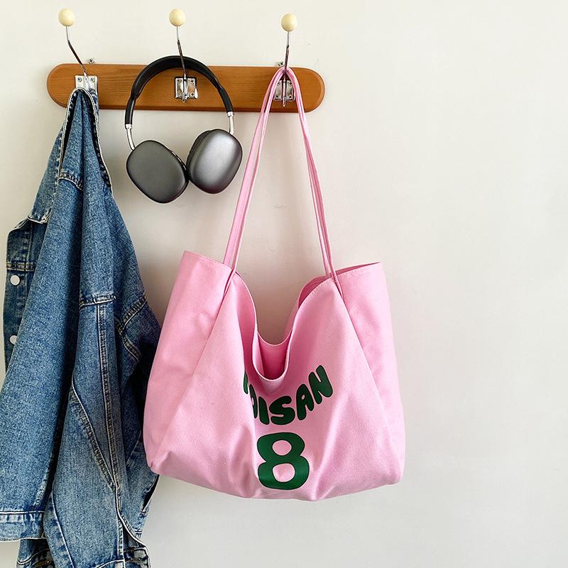 

Велика ємність Harajuku ледачий стиль модна сумочка через плече японської та корейської ins простий індивідуальний тренд сумка для приміських поїздок рожевий