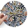 50 Militär-Fans Waffen Graffiti Personalisiert Cool Kreativ IY Skateboard Wasserbecher Koffer Aufkleber Wasserdicht