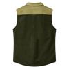 Men's Workwear Lapel Button-Down Vest Shirt - Lightweight Sleeveless Top