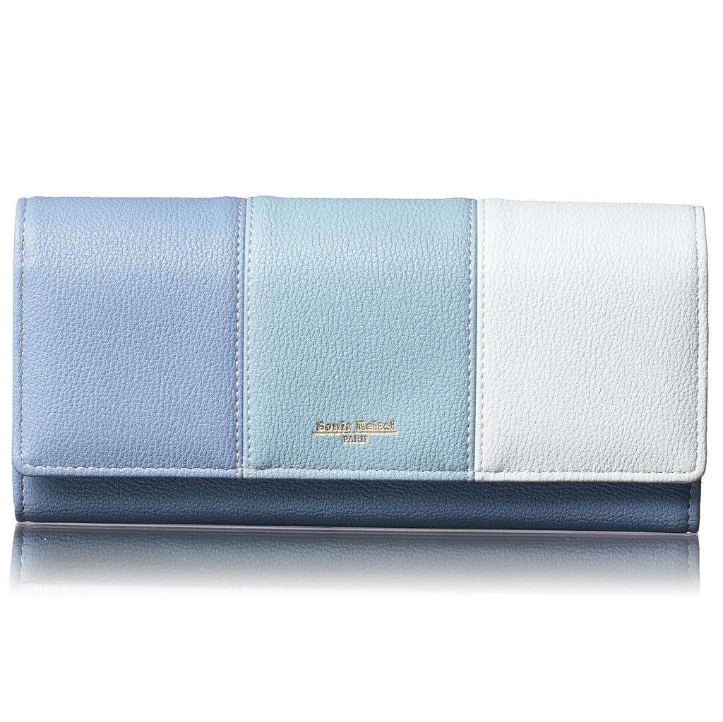 Align Light Flap Only Vertical Easy Holds 40 Includes a Large Coin Perfect as a Blue [VOICE] Women's 3-Color Wallet, Ultra-Lightweight, 200g, Design,