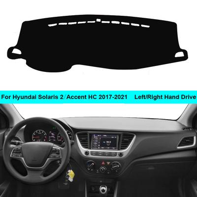 For Hyundai Accent HC / Solaris 2 2017 2018    LHD RHD Car Auto Dashboard Cover Carpet Cape Dashmat Protector Pad