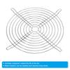 PATIKIL 4-Pack Finger Grills, 18x18cm Fan Grill Protective Cover, Dustproof Mesh Fan Guard, Metal, Round, Ventilation Fan Filter Replacement,