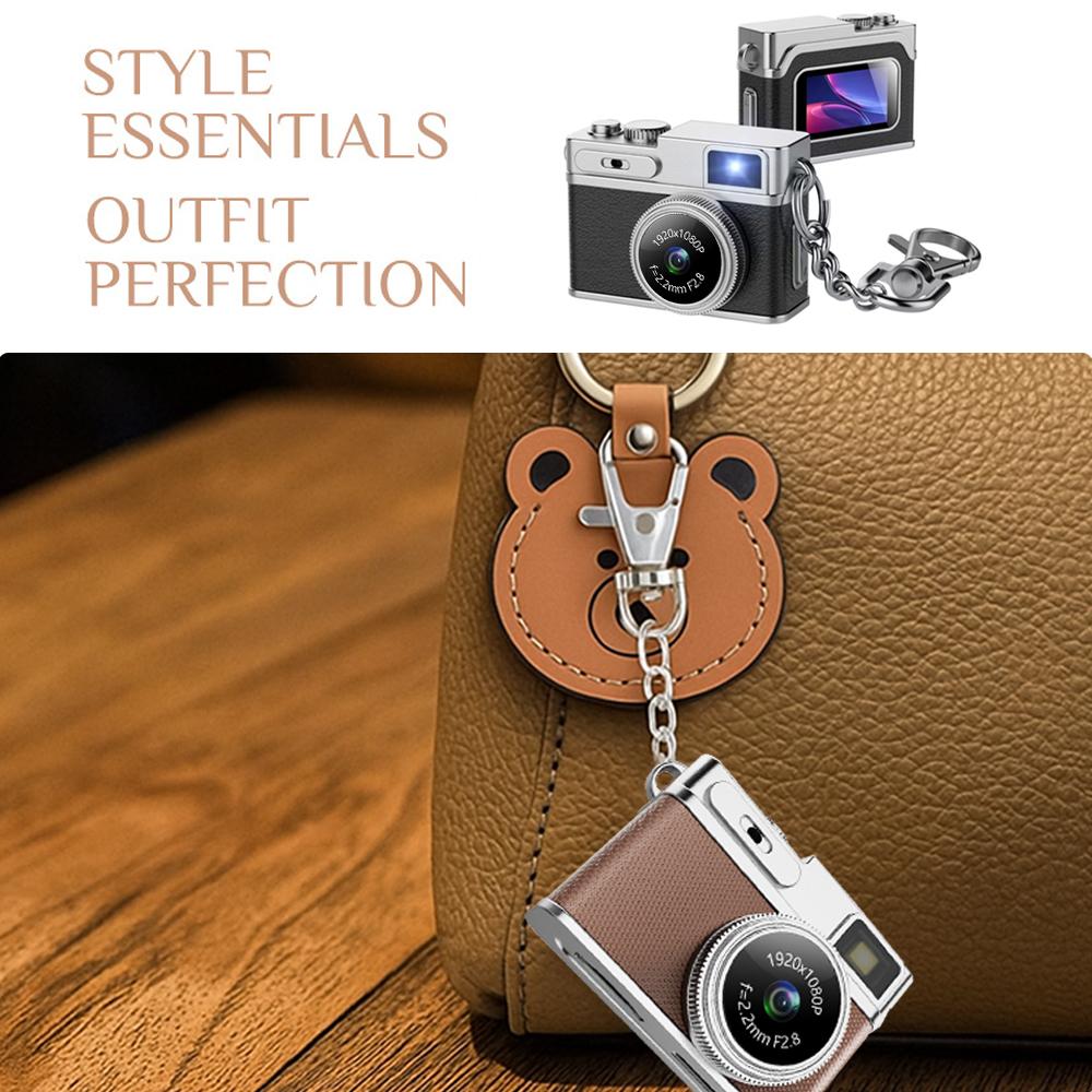 Retro Digital Camera - 1080P Video Recorder, LED Fill Light, 0.96-Inch IPS Screen, Portable Video Cam