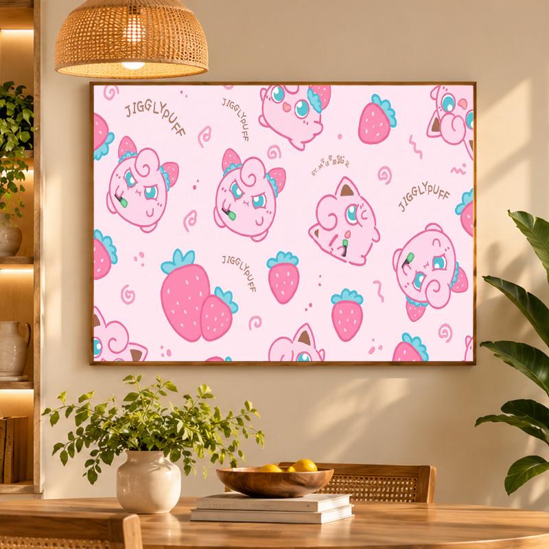 5D Diamond Painting Jigglypuff DIY Full Drill Diamond Art Kit Home Decoration