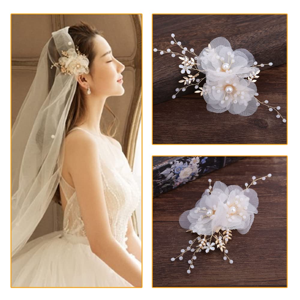 DFsucces Hair Ornament for Girls, Flower Petal Hairpin, Cute Accessory for Photography, Concerts, Graduations, and Weddings