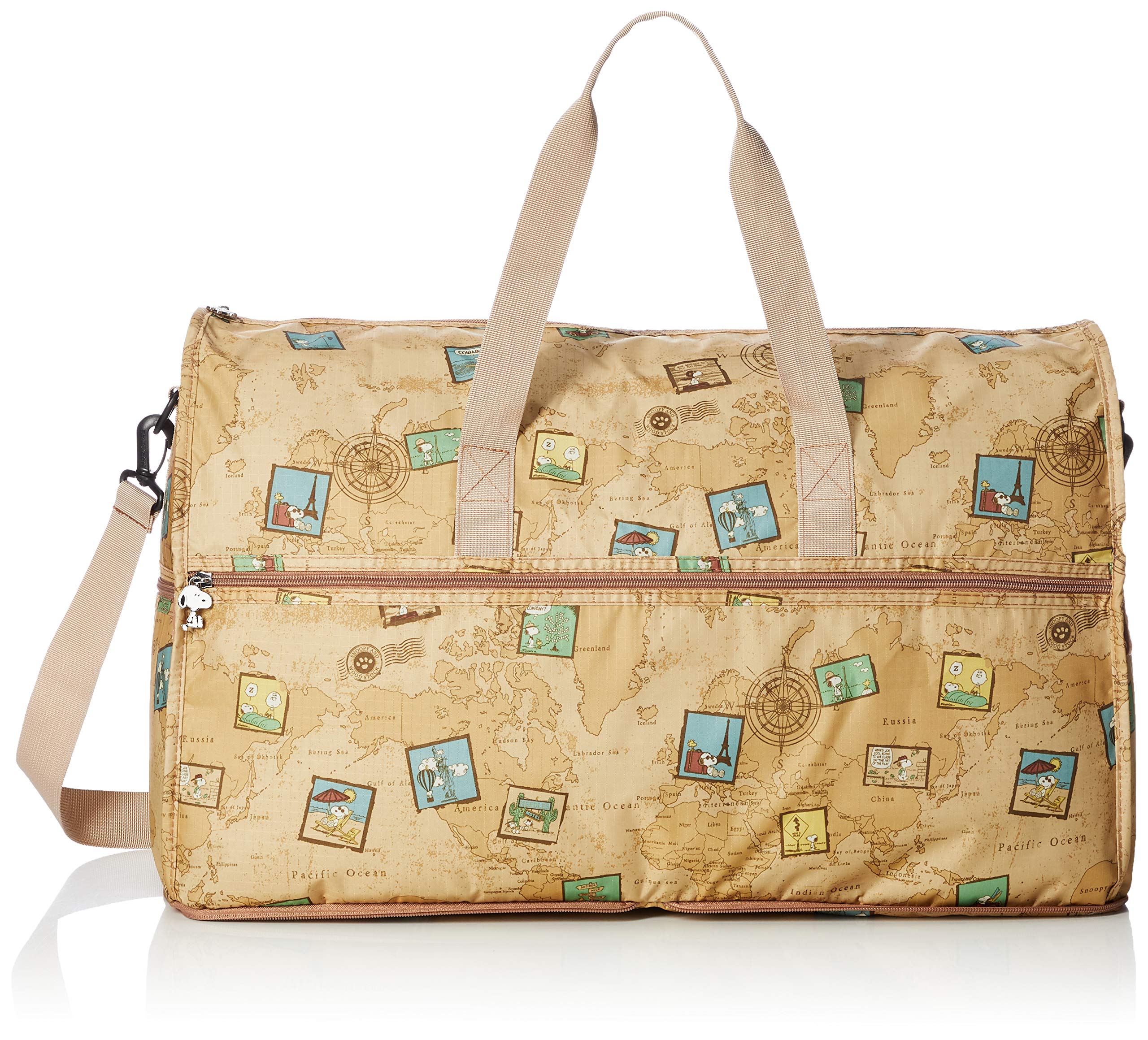 

Складна сумка Boston Сумка Великої місткості з плечовим ременем Карта Верблюжий [Hapitas] (Великий) H0004-PN Ручна поклажа [Снупі]