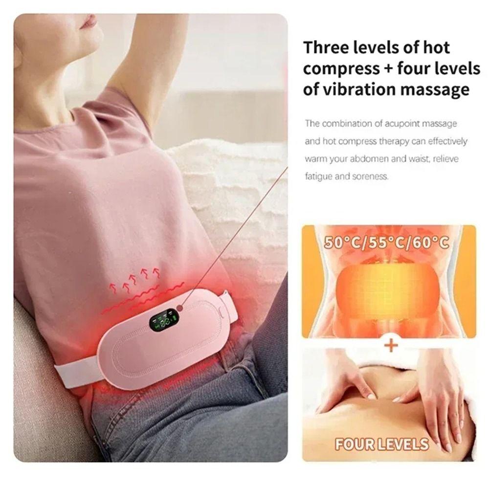 3 Level Temperature Smart Menstrual Heating Pad LED Display Women Belly Warmer  Home Use