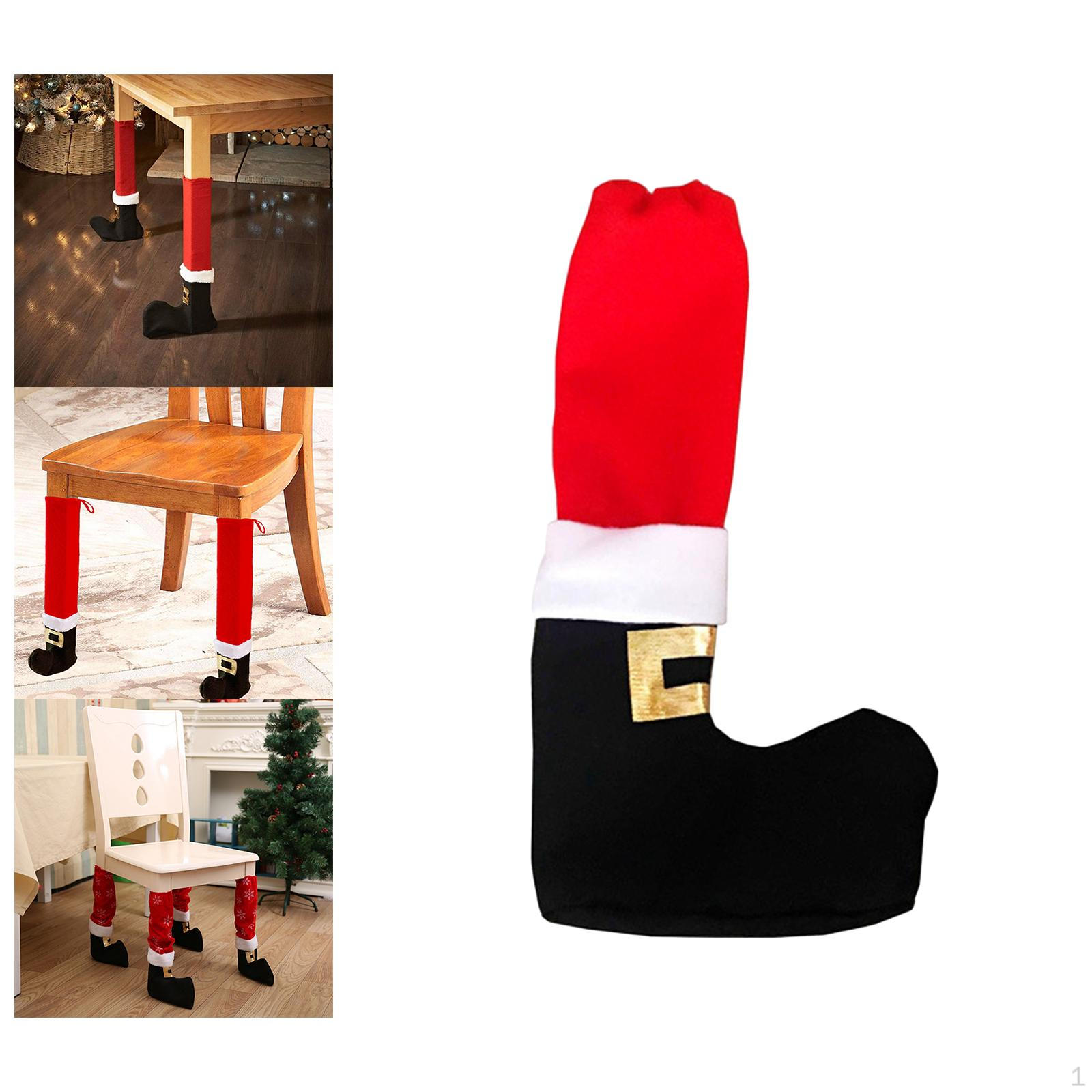 

Christmas Furniture Socks Chair Feet Stockings Shoes Nonslip Cover for