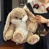 35Cm Angry Rabbit Plush Toy Cute Animal Plushie Doll Kawaii Stuffed Soft Toys Model Give Children Birthday Gifts Cute Ornament