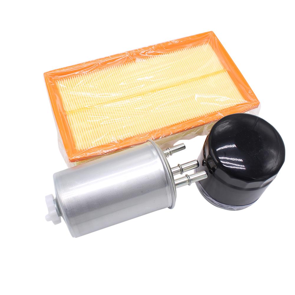 3Pcs Filter Service Kit Diesel Engine Oil Air Fuel Filter Replacement Compatible For Transit Connect 1.8 TDCI Automobile Accessories