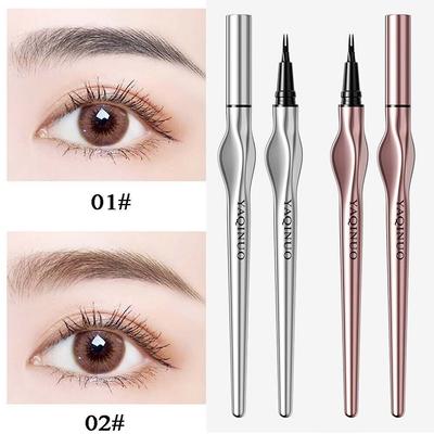 Eyebrow Microblading Pen Waterproof 3D Tattoo Liquid Ink 2 Fork Brow Pencil