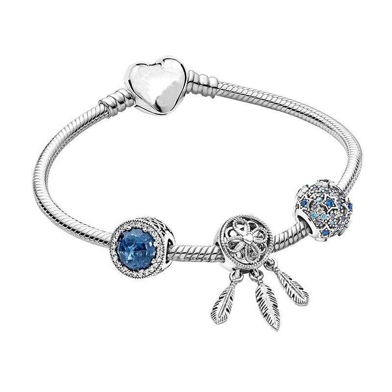 2026 Ocean Bracelet Set 925 Silver Dream Catcher Ocean Journey Starry Fairy Tale Bracelet