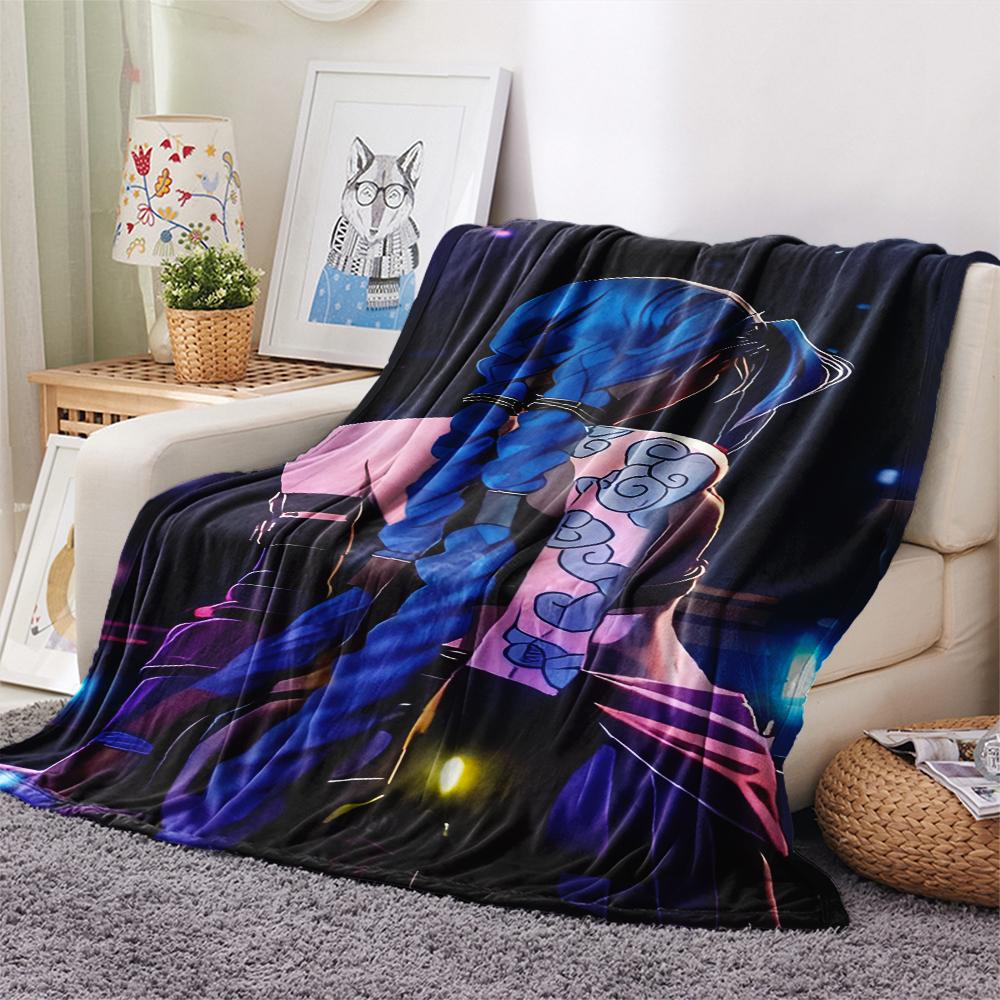1Pc Cartoon Print Flannel Blanket, High Quality Comfortable for All Seasons, Home Decor, Warmth and Comfort, Perfect for Christmas Birthday Gift