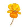 Enamel Craft Three-dimensional Painted Iris Fashion Retro Simple High-end Flower Brooch