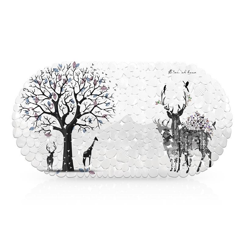 

Коврик для ванной комнаты Коврик для ванной комнаты Нескользящий придверный коврик Коврик для ванной туалета На присосках Напольный коврик Коврик для ног Можно 35*70CM