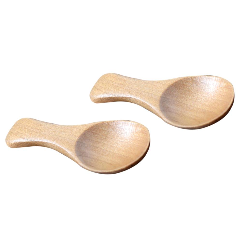 

3pcs Wooden Salt Spoon Mini Short Handle Scoop For Sugar Spice Tea Coffee Natural Wood Kitchen Teaware Accessories Condiment хакі