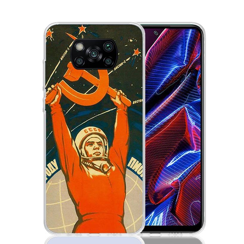 Russia Vintage USSR Communism Phone Case For Xiaomi Poco X7 X6 X5 Pro F7 Ultra Redmi 15C 15 13 13C 12 12C 10 10A 10C 9 9A 9C 9T
