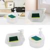 2x Soap Dispenser And Scrubber Holder Manual Liquid Pump Bottle for Kitchen