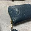 Used [Louis Vuitton] Monogram Empreinte Line Wallet (Navy)