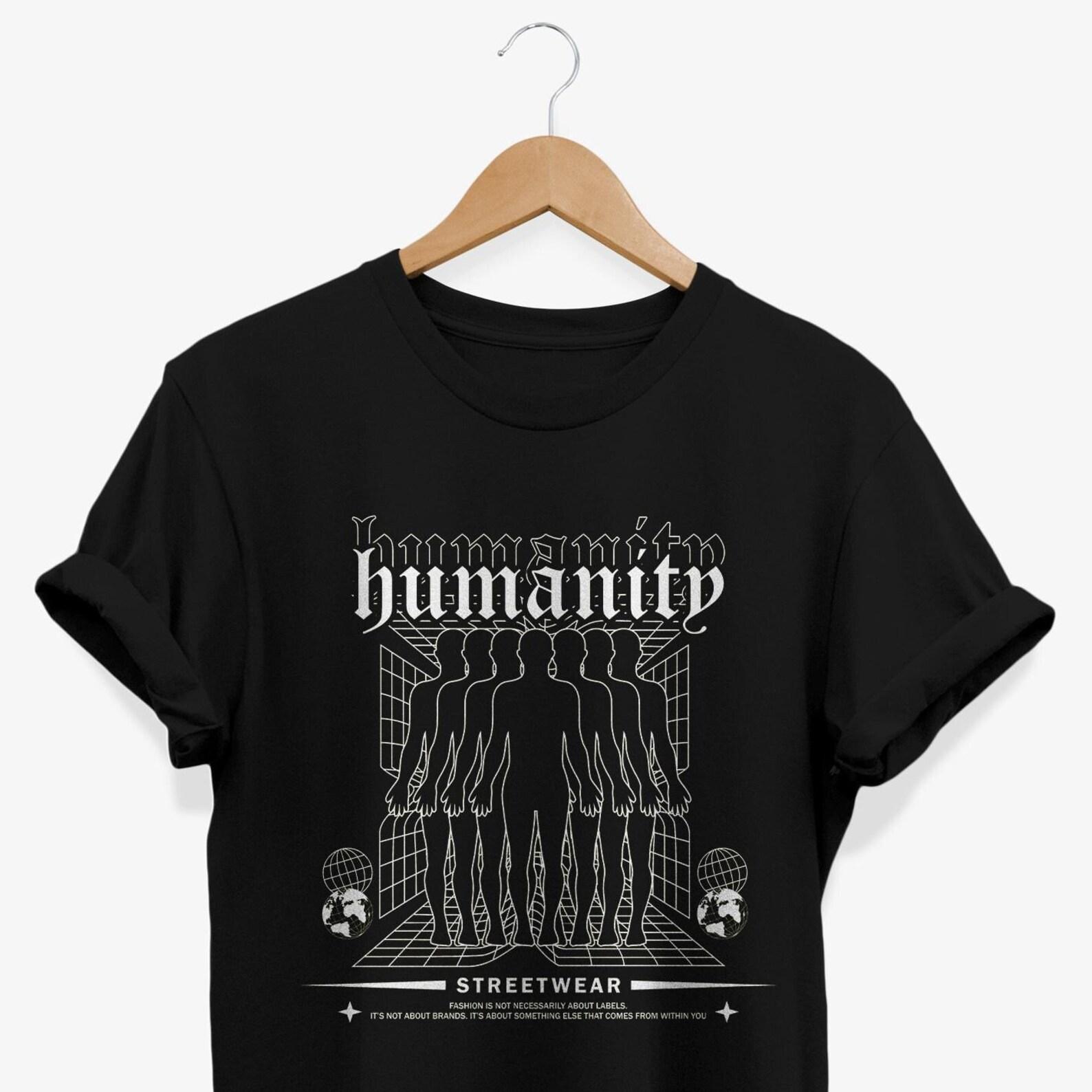 Humanity Graphic T-Shirt: Urban Y2K Streetwear S