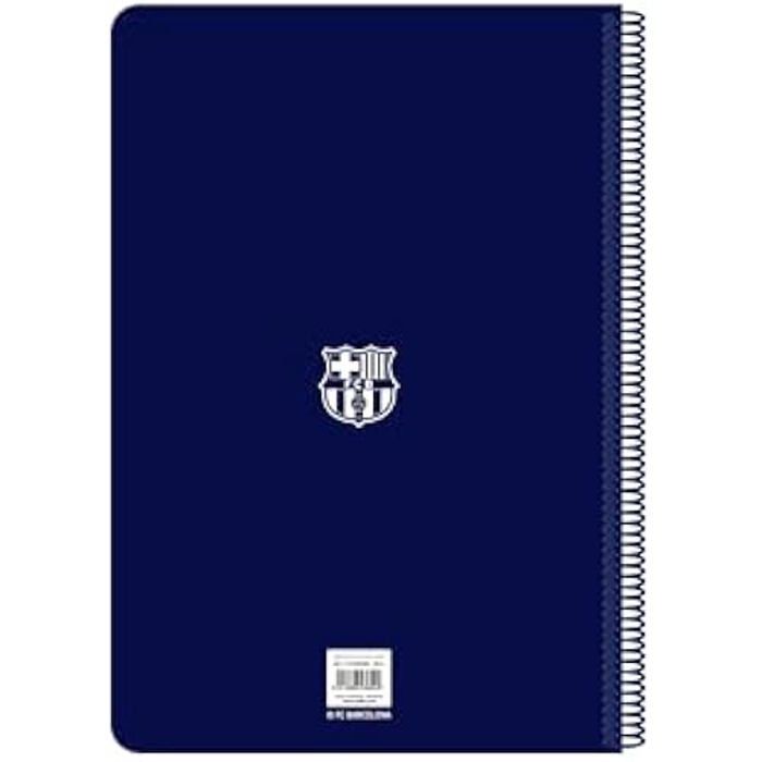 Folio Notebook - SAFTA - FC. BARCELONA - 80 Sheets - Hard Cover - Ideal for Children
