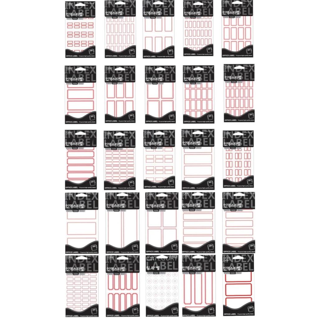 Petit Fancy Naklejki na etykiety (10 szt.) Etykieta indeksowa / Etykieta kategorii / Etykieta biurowa / Naklejki na etykiety / Narzędzia do znakowania / Etykieta na indeks - 48 opcji