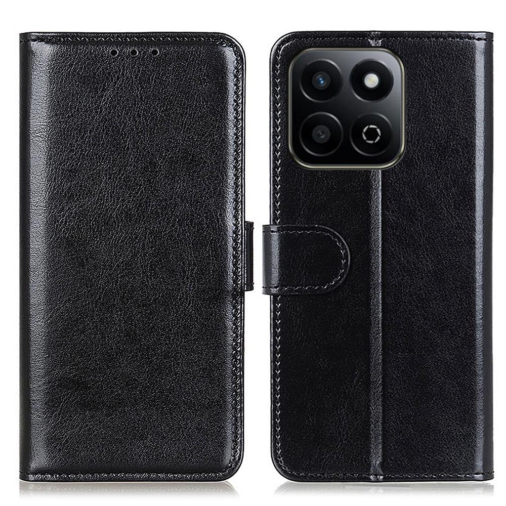 

Для Honor X7c 4G/200 Smart 5G/Play 60 Plus 5G Чохол Текстура Crazy Horse Шкіра PU Чохол-підставка для телефону Black