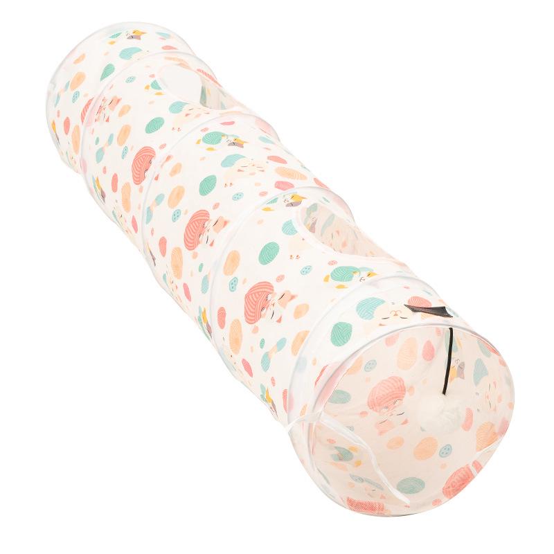Colorful Foldable Cat Tunnel Maze: Dragon Passage Pet Toy