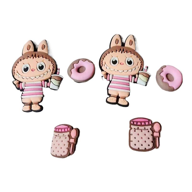 

Шармы Лабубу Тапочки Декоративные DIY Аксессуары Обувь Цветок Сандалии Украшения Украшение для обуви Пряжка для обуви A4