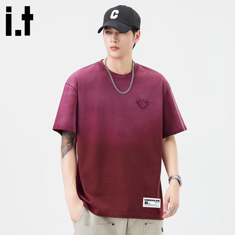 CHOCOOLATEit Gradient Cotton Short-Sleeve T-Shirt