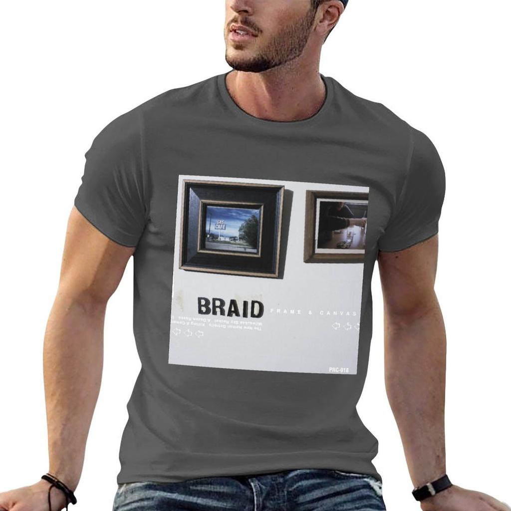 Braid Frame Canvas Tshirt Anime T Shirts Oversize Funny T Shirts Cotton T Shirts For Unisex Pack Cotton Tshirt