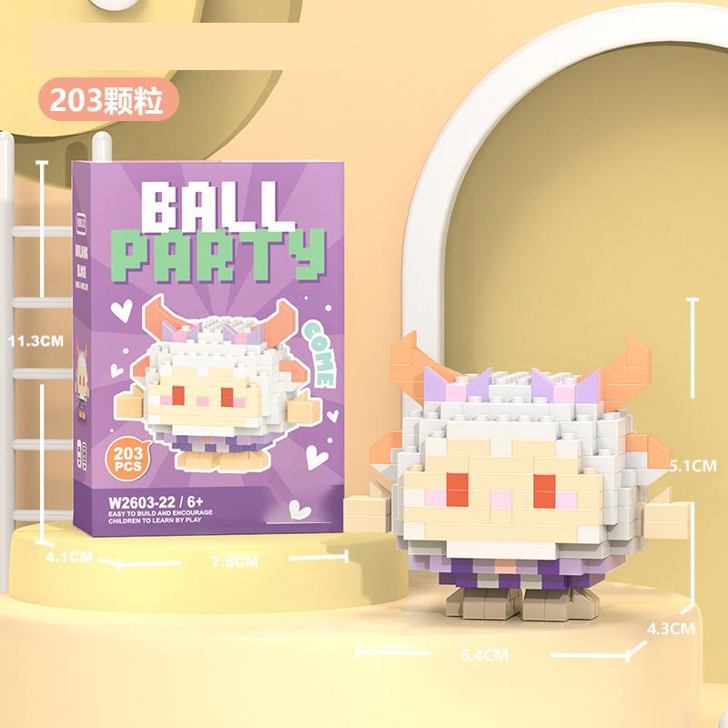 Penguin Constructor Micro Bricks Toys for Children 7 to 10 Year Cat Dog Construction Set for Girl Adults Reindeer Building Block