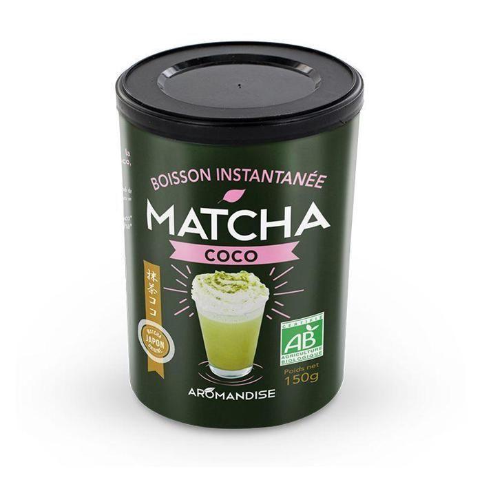 Matcha Coco Bio - Boisson instantanée 150 g - Aromandise