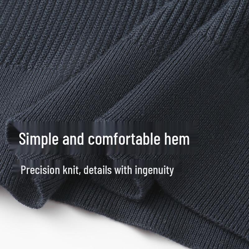 SHANSHAN Men's Lyocell Textured Knit Polo Shirt