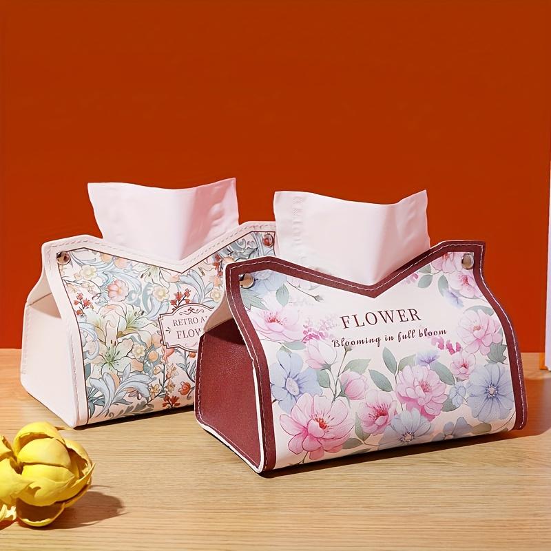 1PC light luxury high sense retro oil painting pumping carton storage living room car desktop paper bag creative meal tissue box