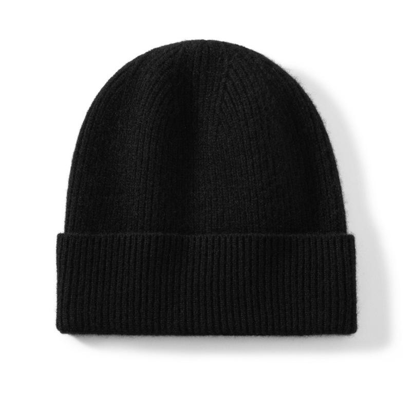 Unisex Winter Cashmere Knit Wide Fit Head Wrap Hat