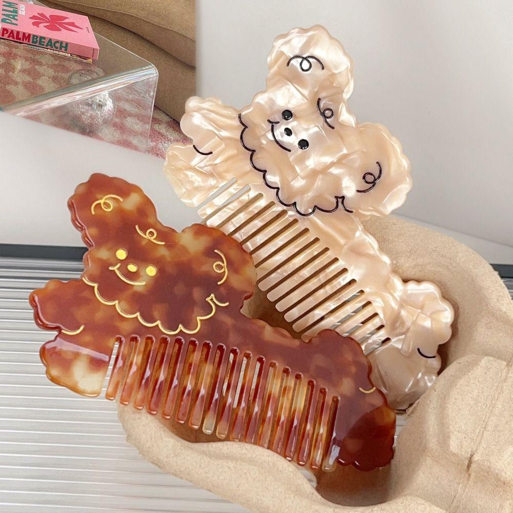Animal Makeup Comb Puppy Hairdressing Combs Hair Care Acetate Comb  Barber Shop Salon