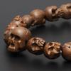 Buddhist Altar Shop Takita Shoten Specially Selected Bracelet Prayer Wooden Skeleton Carving Tsuge 10mm Inner Circumference Approximately Bracelet