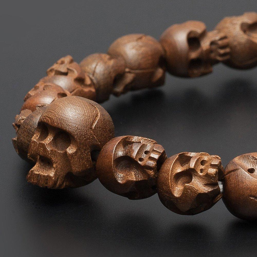 Buddhist altar shop Takita Shoten Specially Selected Bracelet Prayer Wooden Skeleton Carving Tsuge 10mm Inner Circumference Approximately Bracelet