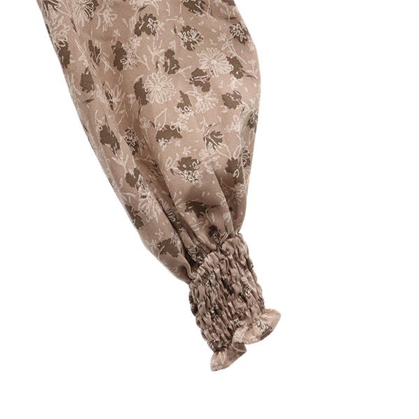 FRAY I.D 20AW FWFO205233 Floral Long Sleeve Waist Shirring Print One Piece Women Used