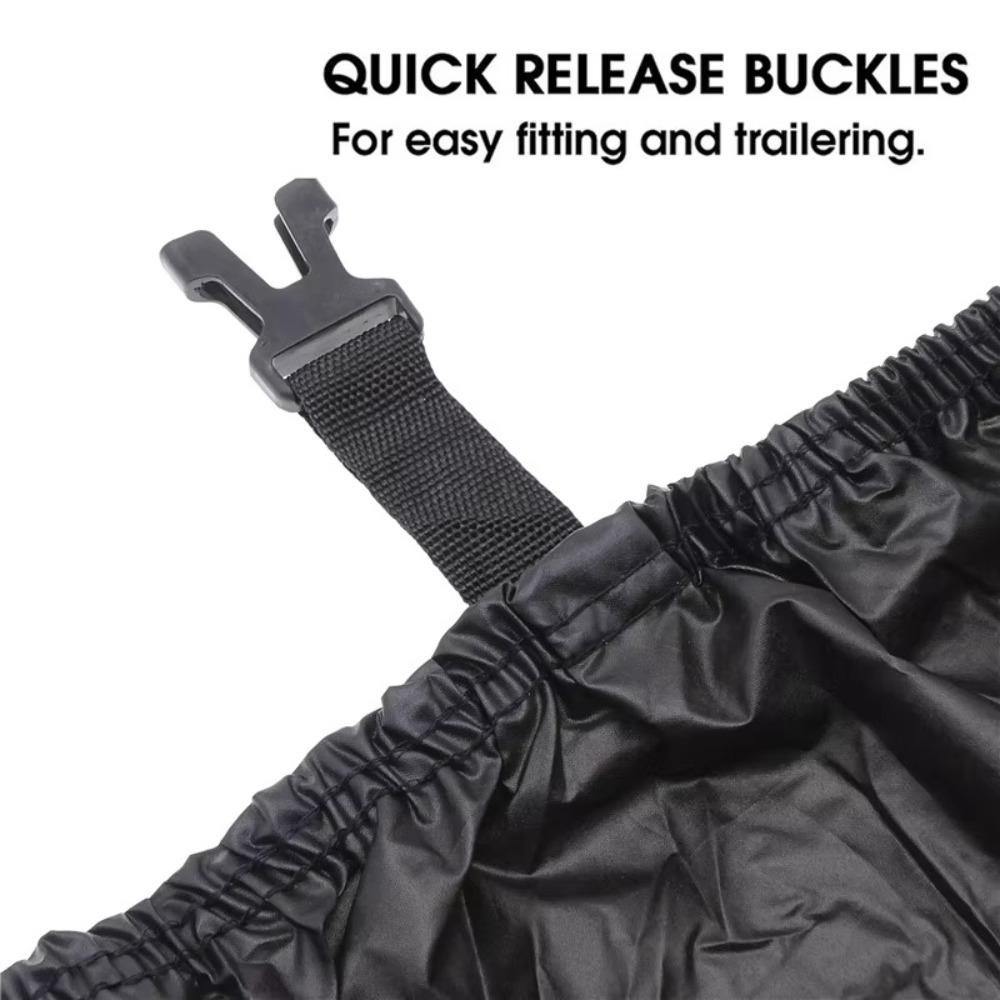 Waterproof Anti-UV Yacht Boat Cover 11-22FT Boat Accessories Black Boat Cover  Outdoor Protection
