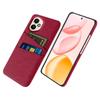 For Honor 400 5G (Global) Case Cloth+Hard PC Phone Cover with Dual Card Slots