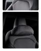 Comfy Backrest & Neck Pillow for Tesla Model Y/3, Compatible with Headrest & Car Seat
