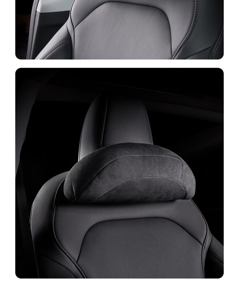 Comfy Backrest & Neck Pillow for Tesla Model Y/3, Compatible with Headrest & Car Seat
