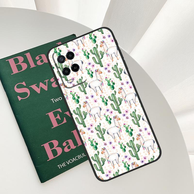 Lama Llama Alpacas Case For Oppo A52 A72 A76 A96 A54 A74 A94 A54S A57S A58 A78 A98 A57 A77 A15 A16 A17 Cover