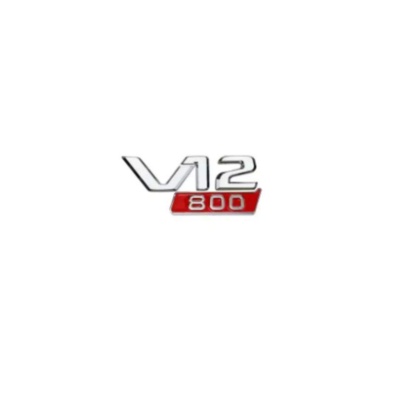 3D ABS Letters V12 700 800 900 Car Trunk Fender Logo Badge Emblem Decals Sticker For Benz Brabus G Class G63 G700 G800 G900 G500