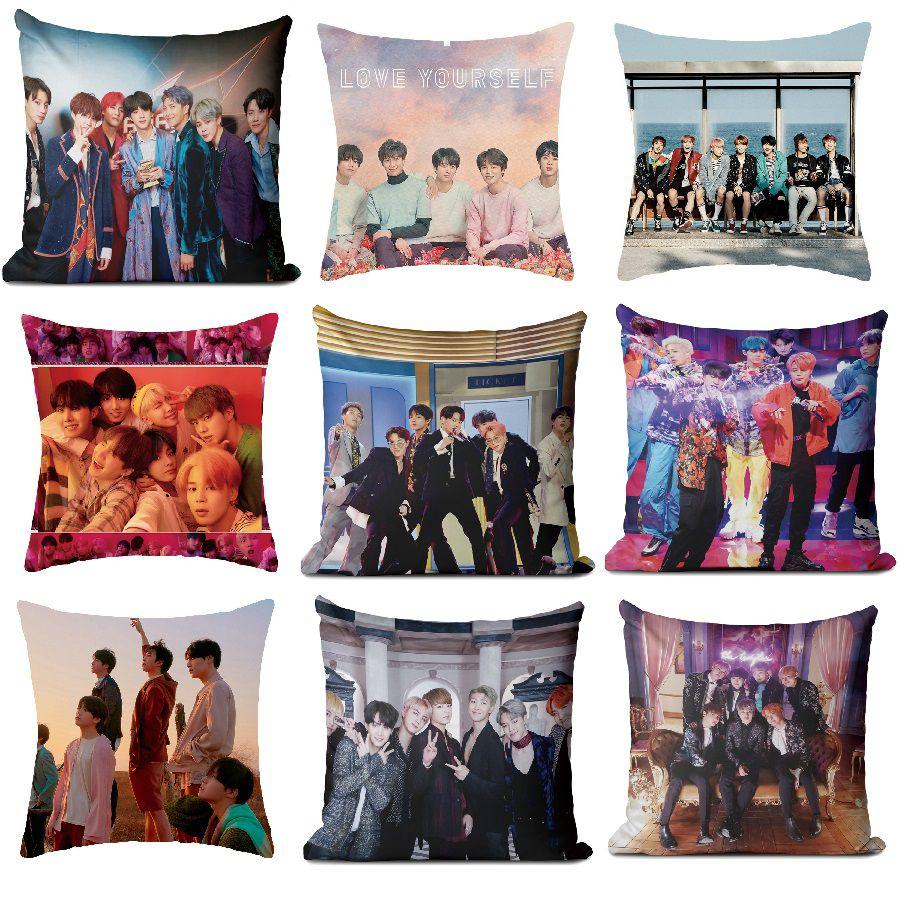 Of The Soul 7 Print Pillow Case Decorative Kpop Bangtan Boys Cover Cushion