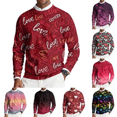 Herren Rundhals Langarm Rippstrick Pullover